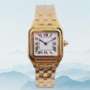 Relógio de quartzo retangular Lady aaa com fivela deslizante de aço inoxidável relógios de ouro feminino Sapphire Luminous Diving Watch Montre de Luxe259p