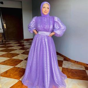 Настоящая картина жемчужина мусульманские вечерние платья Высокий воротник