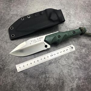 Crusader Forge Straight Knife 154 Blad med Kydex Mantel Hög hårdhet Överlevnad Militär Taktisk växelförsvar utomhusjakt CA2691