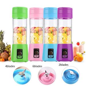 380ml USB Portable Juicer Blender Cup 6 Blades Electric Automatic Smoothie Vegetable Fruit Citrus Orange Juice Maker Cup Mixer Mac229w