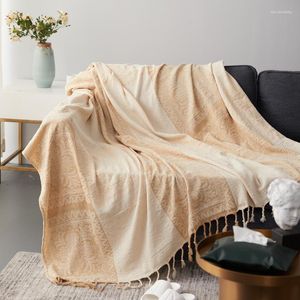 Blankets Retro Sofa Throw Blanket Chenille Couch Cover Towel Carpet Plaid Bed Tapestry Bedspread Outdoor Beach Sandy Towels