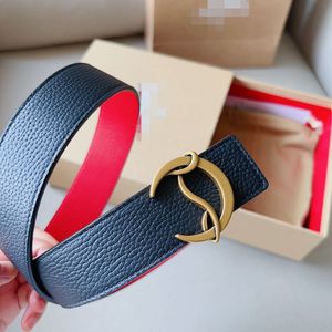 Luxury designer belt womens smooth buckle fashion genuine leather high quality casual for men Women reversible belts 3.4cm width With box wholesale