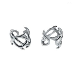 Backs Earrings Vine Design Earless Ear Clip Screw Back Commuting Premium Delicate Men's/Women's Hip Hop Temperament Jewelry Accessores