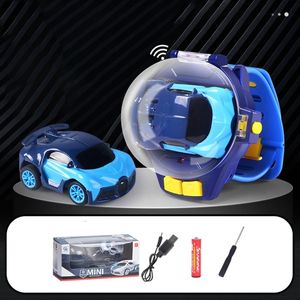 Electric RC Car 4 Color Alternativ Wearable Watch Novely RC Toy Mini Portable Cartoon Shape USB Laddning 2023 230728