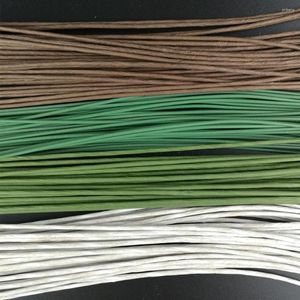 Dekorativa blommor 50/100 st 60 cm Flower Stub Stems Floral Tape Iron Wire Artificial For Wedding Bridal Bouquet Wreath