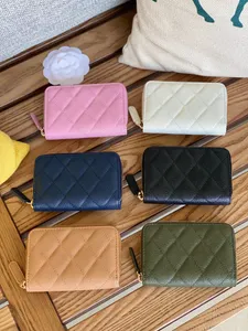 Mode casual ladie handväska plånbok svart diamantkedja messenger väska designer lyx kaviar lammskinn linggee axel messenge väska damer produkt 8888