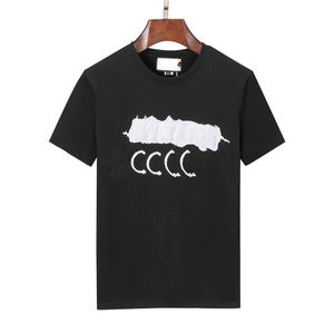 T-shirt a maniche corte in cotone 100% da uomo, girocollo, tendenza estiva, camicia in cotone, mezza manica03