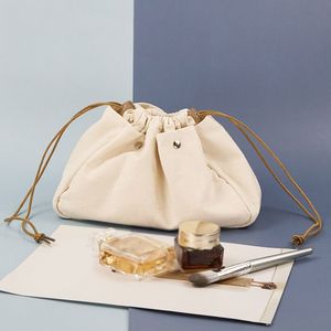 Bolsas Cosméticas Estojos Saco de Maquiagem Lona para Viagem Feminino Multifuncional Portátil Cosmético Organizador de Artigos de Higiene Pessoal Bolso de Armazenamento Grande Capacidade Bolsa com Cordão 230729