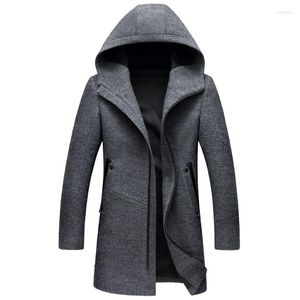 Men's Trench Coats Windbreaker Coat Autumn And Winter Hooded Urban Youth Fashion Casual Large Size