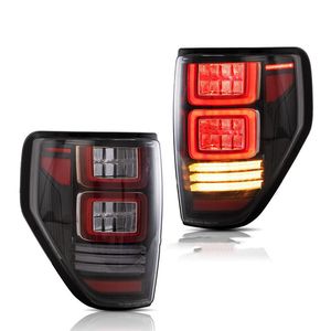 フォードF150 2009-2014 LED TAILLIGHT DRL BRAKE LIGHT BEAM AUTOMOTIVE ACCESSORIES235V用のカースタイリングリアライトF150テールライト