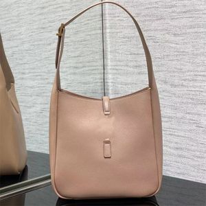 Designer Rose Shoulder Bag Paris Women Hobo Handväska Bag Pink Black Brown äkta läder hobo mjuk liten i smootn tote 2023 mode plånbok