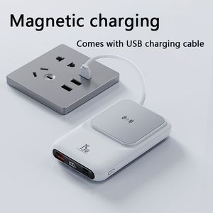 20000mAh Mini Power Bank 15W Magnetic Wireless Charger 22.5W Super Fast Chargeing Built In 3 Cables For iPhone14 Xiaomi Sangsung