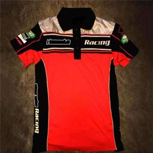 Nowy motocyklowy zespół rowerowy Factory Clothing Shirt Polo Lapel Szybki suszący koszulka Wersja wyścigowa Suit298m