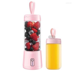 Juicers 전기 개인 USB 미니 블렌더 홈 6 블레이드 Juicer Cup 기계 충전식 과일 주스 휴대용 블렌더