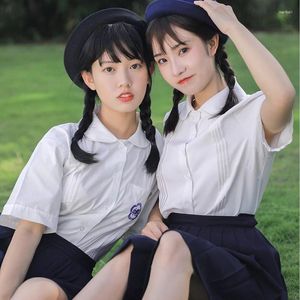 Kleidungssets Cosplay Chinesische Schuluniform Mädchen Klasse JK Uniformen 3 Stück Student Faltenröcke Kleidung Seifuku Weißes Hemd Sexy