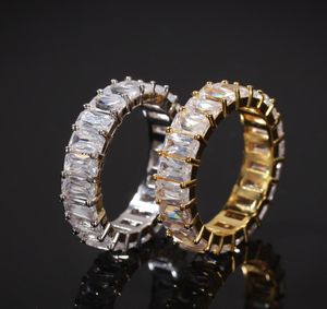 Gioielli di design di lusso Anelli da uomo Hip Hop Bling Diamond Ring Wedding Engagement Stile Pandora Anelli in argento dorato Rapper Love2896697