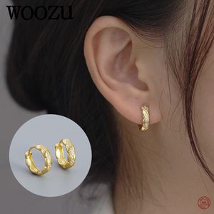 Hoop Huggie Woozu 925 Серебряные серебряные серебряные серебряные серьги для женщин для женщин Элегантное изящное 18 -километровое золотое ювелирные изделия ins 230729