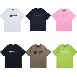 Street Hip Hop Letter Printing T-Shirt Farbverlauf Kurzarm Mode Vielseitige Baumwoll-Rundhals-T-Shirts