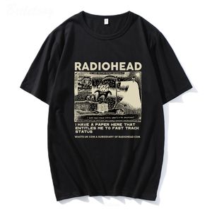Men s Polos Radiohead T Shirt Men Vintage Classic Tees North America Tour Rock Boy Camisetas Hombre Hip Hop Unisex 100 Cotton Oversized Tops 230729
