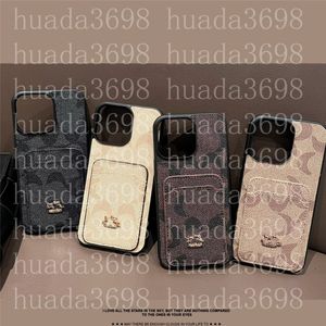 Fashion Designer Metal Letters Card Wallet Phone Cases for iPhone 15 14 13 12 11 Pro max Case 14Plus 13pro X XR XS 7 8 Plus Galaxy S23 S22 S21 Ultra Plus Note 20 10 Cover