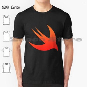 Camisetas masculinas Swift T-Shirt Algodão Masculino Feminino Padrão Personalizado Os Book Android Air Objective C Language