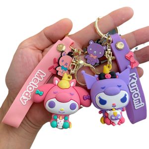 Nowy styl Hug Kawaii Kuromi Blakin Keinkain Cinnamoroll Car Key Ring Bag wislarza