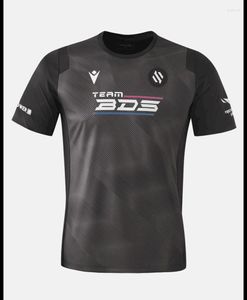 Herren-T-Shirts BDS Team-und Kurzärmel-Sport-T-Shirt atmungsablöschbarer anpassbarer Name White 100-6xl