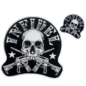 Infidel grande ferro ricamato punk sul retro badge patch biker per giacca jeans294W