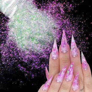 Nail Glitter TCT052 Christmas Snow Season Series 12 Kinds White Colors Gliiter Spangles For Nail Art Decoration Body Paint Diy Decoration 230729