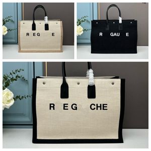 Canvas Tote Bags for Women Y Letter Designer Shopping Bags with Handle Fashion Ladies Branded Handbags Black Shoulder Bag Travel Camping Grocery Weekend Office