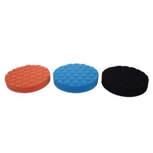 Hand-Elektrowerkzeug-Zubehör, 3 x Hex-Logic Buff-Puffer-Polierpad-Set für Auto-Auto-Polierer, 15,2 cm, 244 V