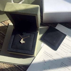 smycken modedesigner halsband söt s925 sterling silver vit pärla skal fjäril kort kedja choker för kvinnor smycken med låda