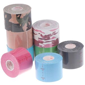 Elbow & Knee Pads Athletic Recovery Elastic Tape Muscle Bandage Adhesive Strain Sticker Sport Kinesiology Roll Cotton237W