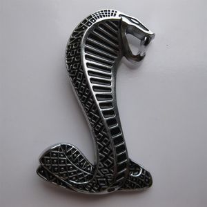 FORD MUSTANG COBRA SNAKE SUPER SHELBY FRONT GRILL LOGO EMBLEM BADGE BLACK238d