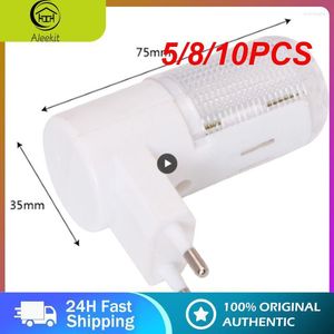 Lampa ścienna 5/8/10pcs łóżko unijne wtyczka oświetlenia domowego oświetlenia awaryjnego energooszczędnego energooszczędnego hurtowego