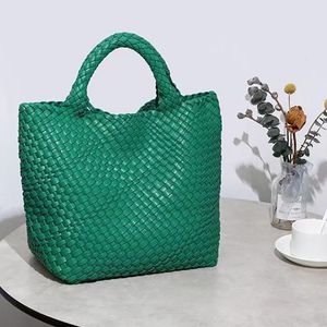 Kvällspåsar Wasun Luxury Designer stor kapacitet Handväska Casual Tote för kvinnlig kvinnlig väska Big Size Woven Composite 230729