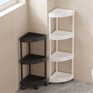 Rack de canto do banheiro Rack vertical de armazenamento de artigos de toalete de chão Rack de armazenamento multifuncional para banheiro tripé removível