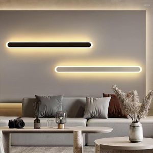 Wandleuchte, lange LED-Moderne Linie, 40 cm, 15 W, 220 V, für Zuhause, Wohnzimmer, Nachttisch, Treppe, Gang, Eisen, Acryl, weiches Licht, Dekor