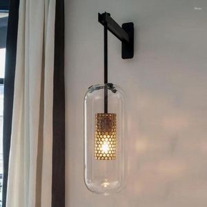 Wandleuchte Pendelleuchten Moderne LED Gold Schwarz Innendekor Eitelkeit Lamparas Wandleuchte Wohnzimmer Küche Flur Schlafzimmer