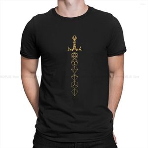 Camisetas Masculinas DnD Game TShirt Conjunto de Dados Espada Tampo de Mesa Individualidade Camisa de Poliéster Harajuku Moletons Tendência