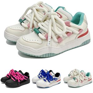 Designer Mans Style Shoes Bakery Woman Multicolored Couple Black Pink Blue White Casual Outdoor Sports Sneakers 36-44 116