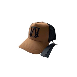 Brand Men Designers Cap Kapial Baseball Luksusowy list na plaży Hafd haftowany Hap Hop Travel Travel Travel Travel Mesh Męski kapelusz oddychający czapki ciężarówki ciężarówki