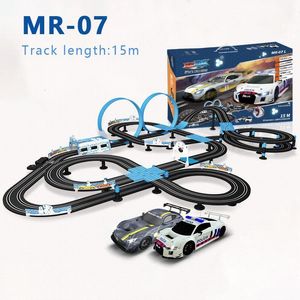 ElectricRC Car 1 64 Track Racing Toy Electric Railway Set Double Remote Control Childrens Toys Slot Natal Gifts 230729