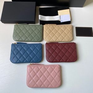 10a Super Original kvalitet kvinnor plånbok real läder kaviar lambskin väska luxurys designers axel väska mode hangbags korthållare mynt blixtlåsväska med låda