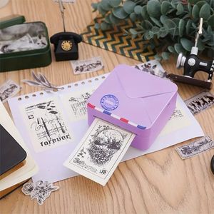 Stampante fotografica 1pc Phomemo M02S 300 dpi con confezione regalo in carta da 6 rotoli - Etichettatrice termica BT per stampa fotografica, appunti di studio, fai da te, lista di lavoro, stampante per adesivi