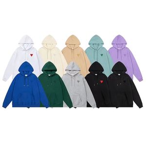 Paris designer hoodies mens broderade hoodie kvinnor crewneck hooded tröja klassisk röd kärlek hoodie vinter lyxiga jumper par tröjor manlig kvinnlig pullover