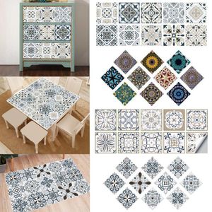 Adesivos de parede papel de parede autoadesivo estilo mandala casa cozinha decoração azulejo marroquino decorativo