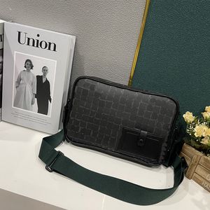 Modedesigner Bag Mens Mini Portable Messenger Bag Vintage Leather Shoulder Bag Classic Black Flower Crossbody Bag #40364