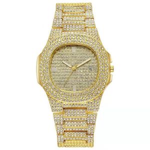 Armbandsur av högkvalitativ lyxmode höjning Sky Star Full Diamond Steel Belt Lady Quartz Watch Student Girl Business Sports Clock Retro 230729