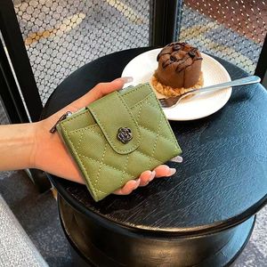 Designer Luxury Men's and Women's Purse Holder Ringer Tote Handbag Handheld Mobile Phone Florist Light Luxury cowhide Original card Leather card bag